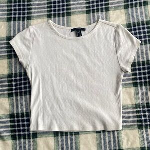 Forever 21 White Baby Tee